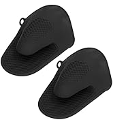 Silicone Oven Mitts Pair, Silicone Oven Mitts, 2PCS Oven Mitts Mini Silicone Thickened Anti Scald...