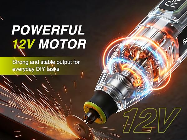 SnapFresh 12V Cordless Rotary Tool Kit