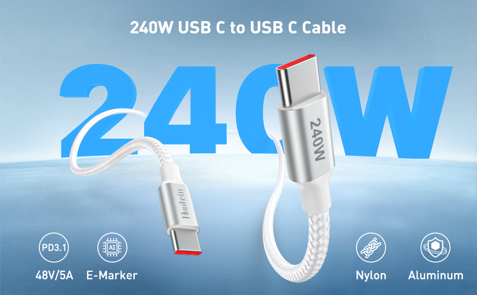usb c to usb c cable 240w