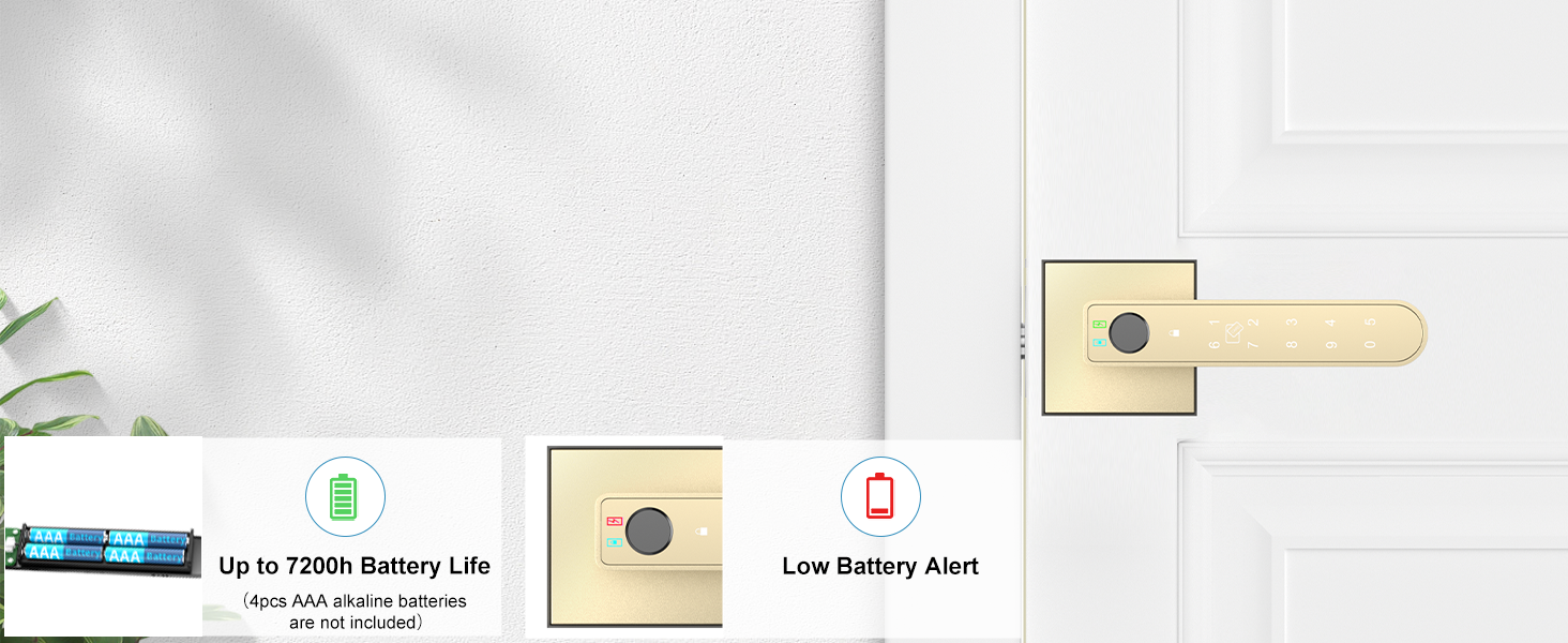 keypad door knob gold