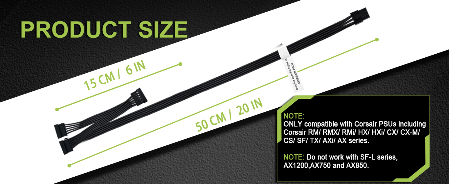 SATA Power Cable for Corsair PSUs