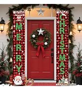 OHOME Christmas Party Decorations - Merry Christmas Porch Banner | Xmas Decorations for Indoor Ou...