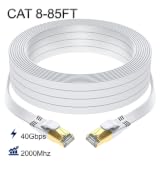 Cat 8 Ethernet Cable 85 FT, Outdoor&amp;Indoor High Speed Heavy Duty Network LAN Internet Cable,SFTP ...