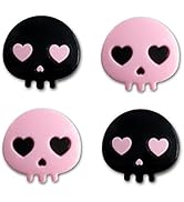 PERFECTSIGHT Switch Thumb Grips, Cute Halloween Skull Joystick Caps for Nintendo Switch, 4 PCS Th...