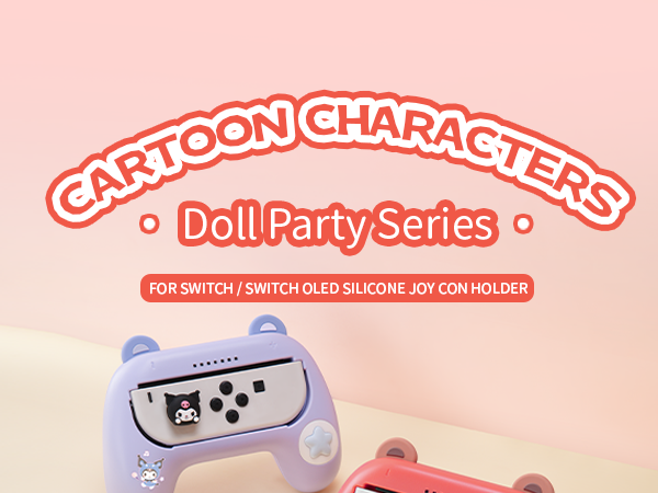 Cartoon Characters Hand Grips for Switch Joystick