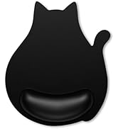 Hsxnam Ergonomic Mouse Pad with Wrist Rest, Cute Cat Memory Foam Padded Pain Relief Non-Slip Wris...