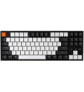 Keychron C1 Mac Layout Wired Mechanical Keyboard, Gateron G Pro Red Switch, Tenkeyless 87 Keys AB...