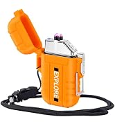 LcFun Electric Lighter - USB C Rechargeable, Windproof, Waterproof Flameless Dual Arc Plasma Ligh...
