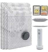 Cordless Travel Vacuum Bag Set, Vacuum Bags for Travel with Rechargeable air Pump, for Luggage an...