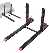 VEVOR Pallet Forks, 4000 lbs Clamp on Pallet Forks, 60-Inch Total Length Heavy-Duty Tractor Fork ...