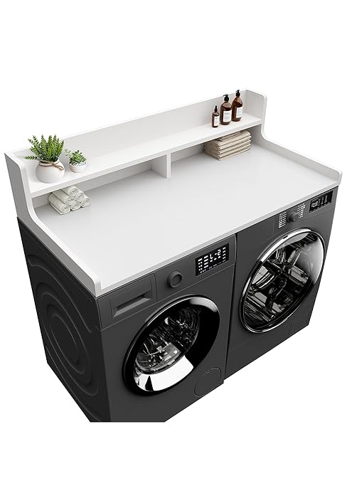 washer dryer countertop with shelf washer dryer topper laundry topper for washer dryer countertop