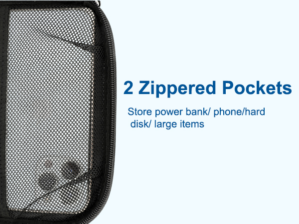 Zipper Mesh Pockets