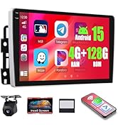 Realdio 4+128GB Android 15 Car Radio for Mazda2 2007-2014 Wireless Carplay Android Auto, 9" 1280 ...