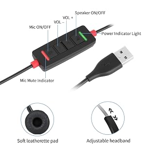 In-line volume mic controls