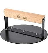 bodkar Smash Burger Press 6 inch, Round Burger Smasher Grill Press for Griddle Bacon Press Meat S...