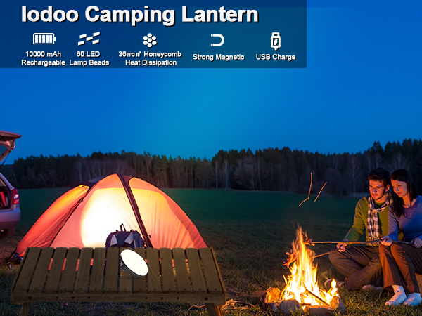 LED Camping Lantern Rechargeable Light