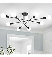 Modern Sputnik Chandelier 8-Light Industrial Ceiling Lights Fixture 32