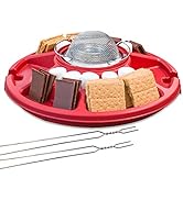 Sterno Table Top Smores Maker Kit with Easy Clean Serving Tray, Designed for Safe, Cord Free Indo...