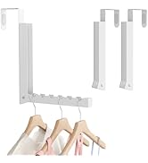 WLCSNG 2 Pack Over The Door Hanger, Folding Over The Door Rrying Rack for Laundry,Overdoor Hanger...