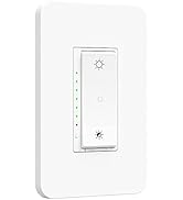 Nexete Smart Wi-Fi Dimmer Switch, Dim Lighting from Anywhere, in-Wall, 3-Way/Single Pole No Hub R...