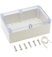 Zulkit Junction Box ABS Plastic Dustproof Waterproof IP65 Universal Electrical Boxes Project Encl...