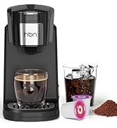HBN Single Serve Coffee Maker for K-Cup &amp; Ground Coffee, Fast Brew One Cup Coffee &amp; Tea Machine w...