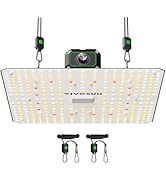 VIVOSUN LumaLight 100W LED Grow Light, Full Spectrum Plant Light, Smart Dimmable &amp; High PPFD for ...