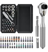 ANVANNA 42 in 1 Magnetic Screwdriver, Screwdriver Set, Multi Bit Ratcheting Screwdriver Set with ...