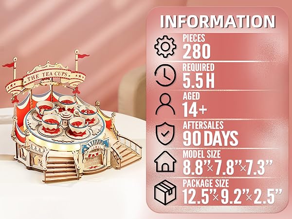 rokr wooden music box kit wooden puzzles 3d puzzles wood wooden models to build for adults