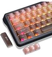 dagaladoo Clear keycaps Set,Translucent Keyboard keycaps,Jelly Key caps | Shine Through keycap,MD...