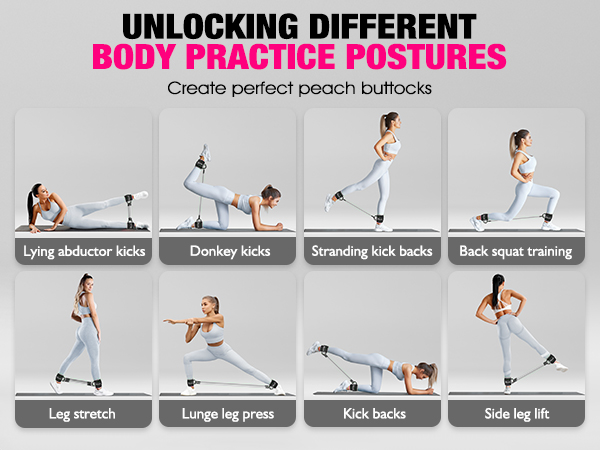 ankle resistance bands with cuffs
