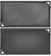 GGC Reversible Cast Iron Griddle, Double-sided Griddle Pan for Stove Tops, Gas Grills and Outdoor...