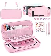 Younik Switch 2 Accessories Bundle, 15 in 1 Pink Switch 2 Accessories Kit for Girls Include Switc...