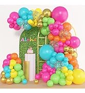 Amandir 153pcs Tropical Balloons Arch Garland Arch Kit, Different Sizes 18 12 10 5 inch Hot Pink ...
