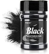Black Mica Powder - 2.1 Ounces/ 60 Grams - Natural Epoxy Resin Dye –Mica Powder for Makeup, Epoxy...