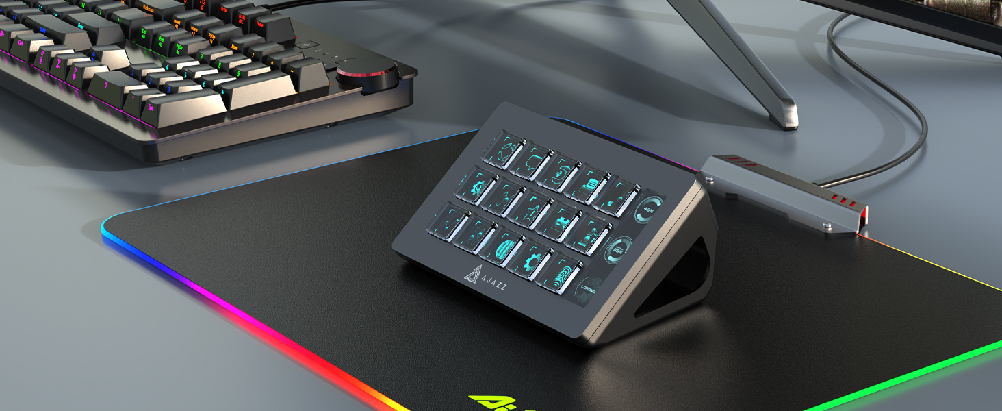 Wired AKP153 Stream Dock Controller for PR PS Youtube Facebook Twitter