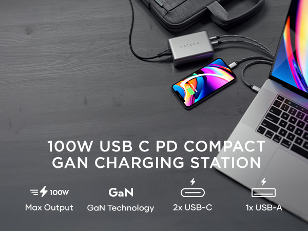 100W USB C PD Compact GaN Charger