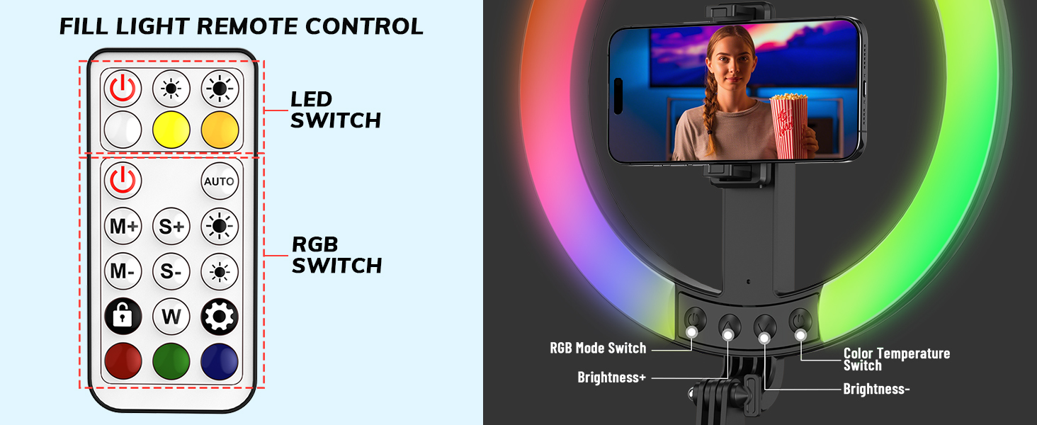ring light tripod with stand, ring light for phone content creator essentials