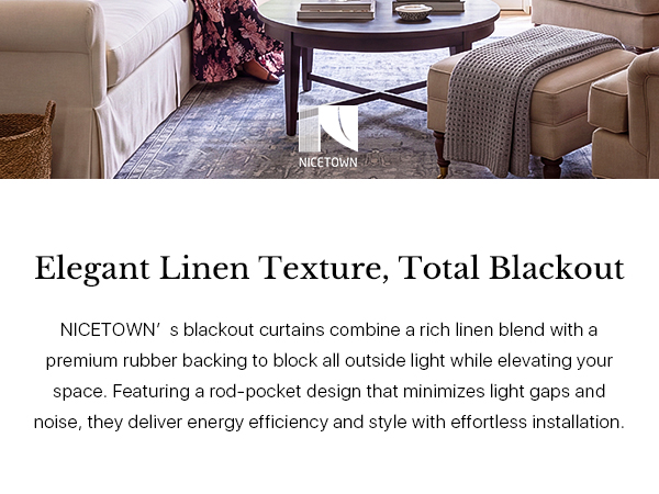 100% blackout living room curtains for sliding glass door privacy protection thermal insulated