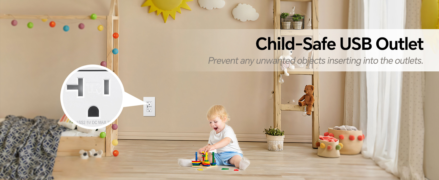 wall outlet with usb c ports