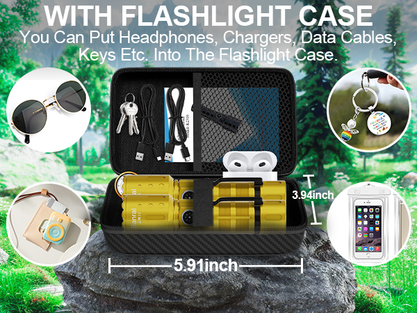 WITH FLASHLIGHT CASE