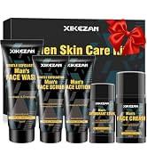 Mens Gifts for Men,Mens Skin Care Kit,Nourishe &amp; Hydrate Skin w/Face Wash,Scrub,Lotion,Cream,Deod...
