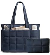 OYLOLA Tote Bag for Women Puffer Tote Bag Large Quilted Carry on Travel Bag Nurse Bag with Zipper...