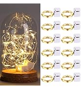 Sanniu LED Fairy Lights Battery Operated,2M 20LED 3 Modes Mini String Lights Battery Powered Silv...