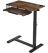 ETHU Overbed Table with Wheels, Upgrade Medical Table with Drawer, Hospital Bed Table, Workstatio...