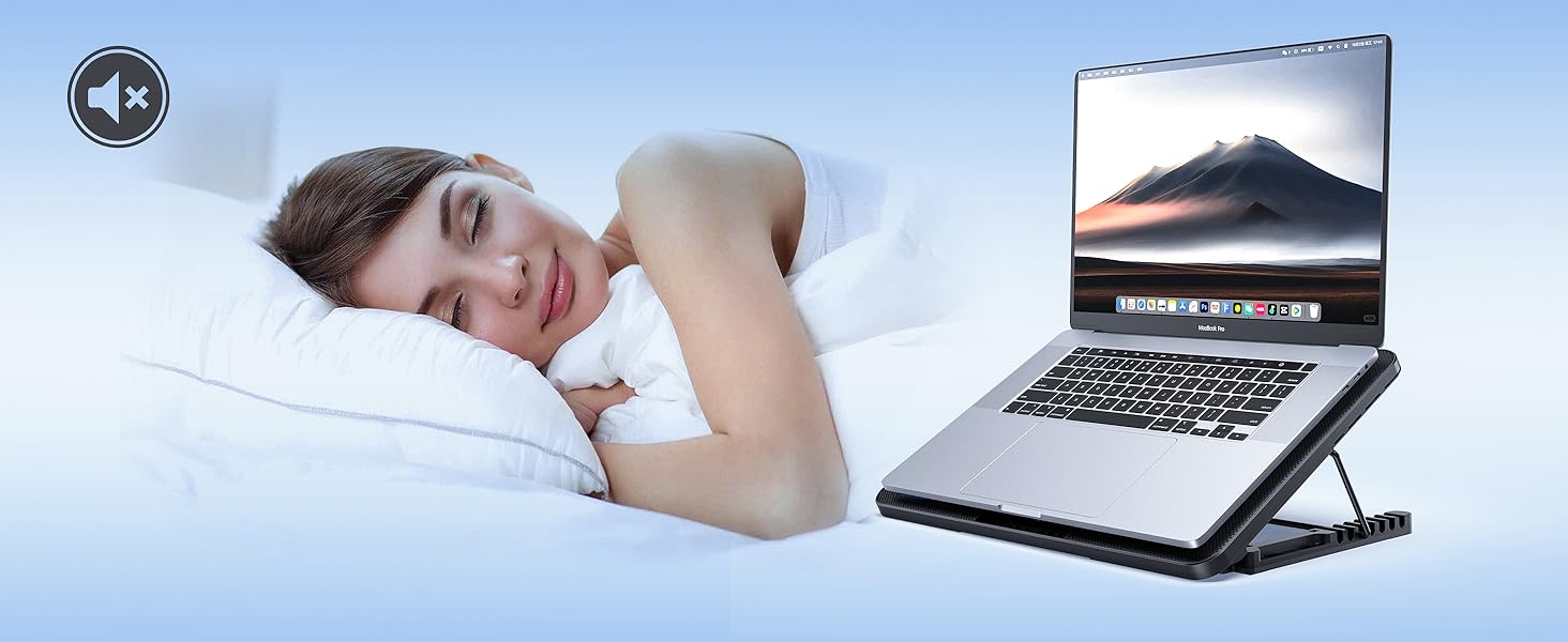 LIANGSTAR New upgrade laptop cooler with 8 ultra quiet fans