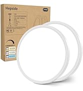 2PACK Flush Mount LED Ceiling Light Fixture White, 12Inch 28Watt, Dimmable &amp; 3000K-4500K-6000K 3 ...
