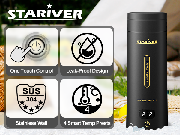 Portable Electric Kettle Small Mini Travel Electric Tea Kettle Hot Water Boiler