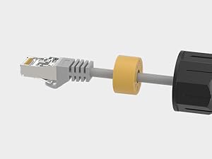 Step 2: Thread through rubber ring