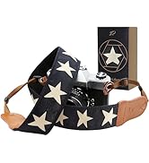 Padwa Lifestyle Pentagram Embroidered Camera Strap - Double Layer Cowhide Ends,2